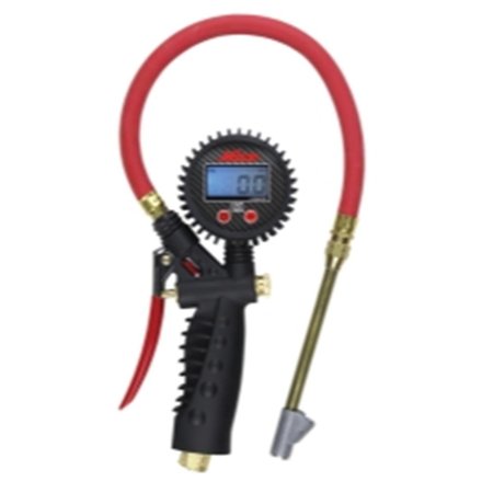 MILTON Digital Inflator Gauge with Straight Foot Head Chuck MILS-577D